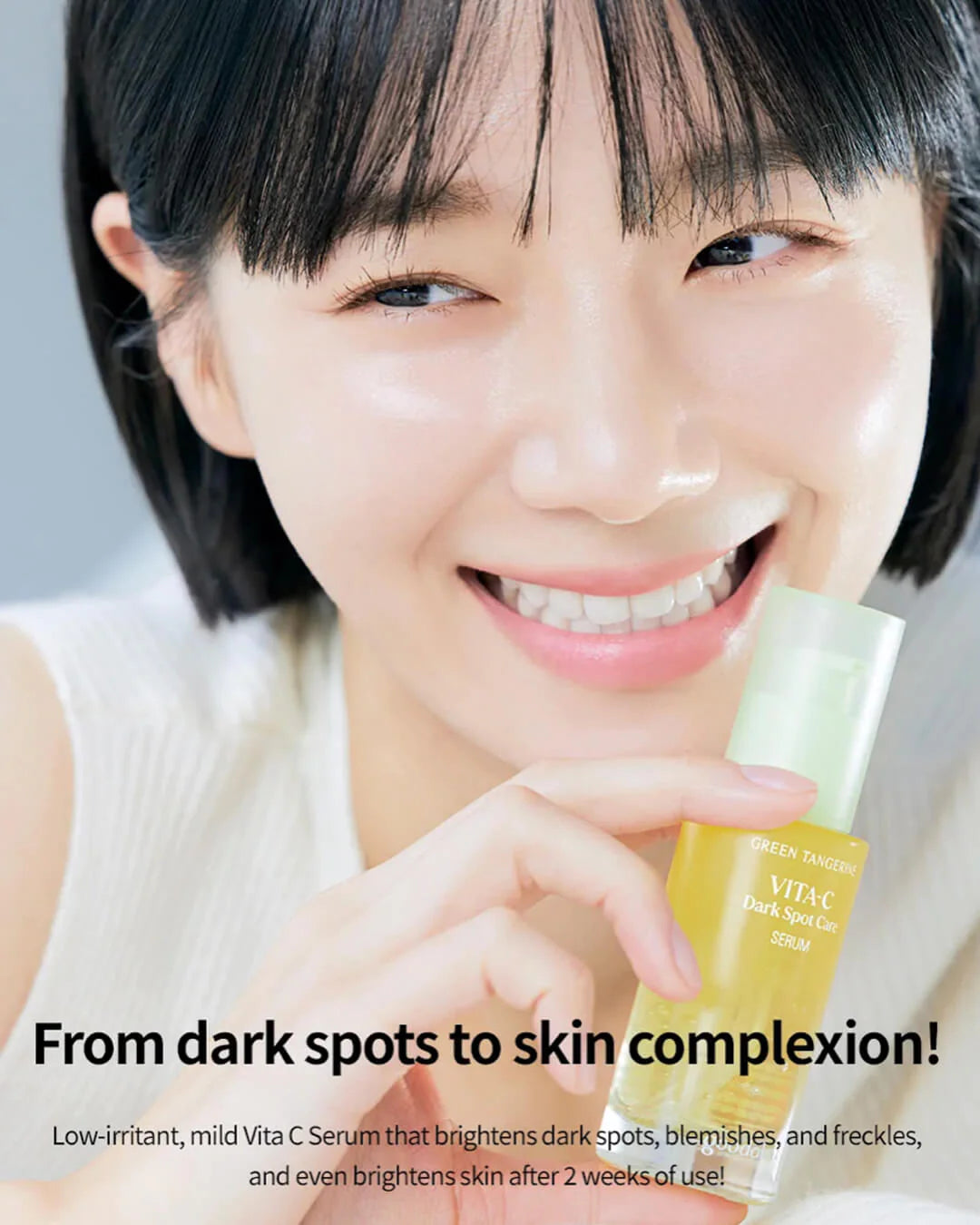 Effective dark spot correction with Green Tangerine Vita C