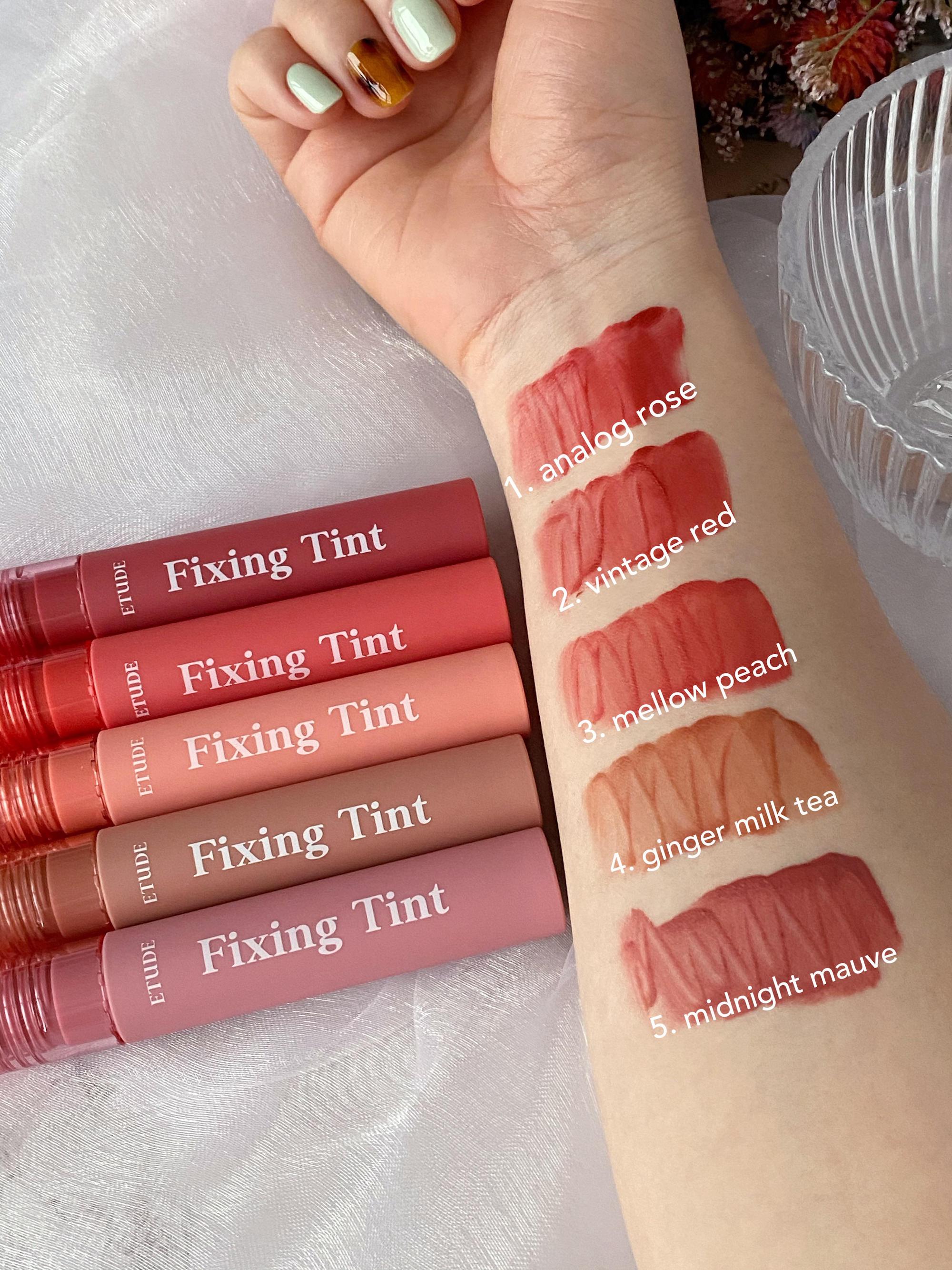 Smudge-resistant lip tint